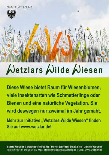 Plakat Grafik Wetzlars Wilde Wiesen