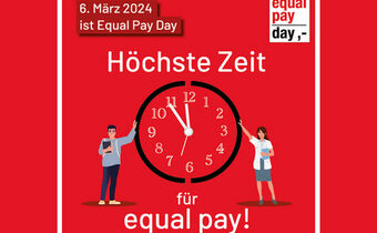 Das Logo zum Aktionstag Equal Pay Day
