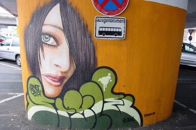 Ein Graffiti aus der Wetzlarer Innenstadt