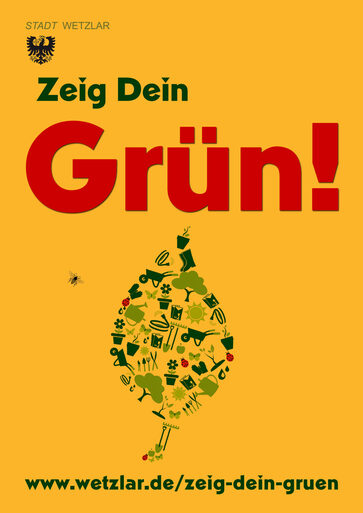 Plakat der Kampagne "Zeig Dein Grün!"