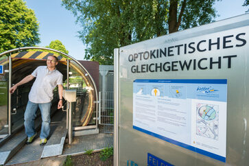 Station Optikparcours: Optokinetisches Gleichgewicht